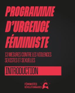 💥Programme d’Urgence Féministe : treize mesures pour faire reculer les violences sexistes et sexuelles ! 

💥Avant de vous présenter les mesures : on analyse les causes des violences, pour déterminer quels leviers actionner pour les faire reculer. 

💥Dès demain : découvrez les treize mesures qu’on propose ! 

💥Ce programme n’est qu’une étape pour réduire les violences. Les éradiquer totalement ne pourra passer que par le renversement complet du système raciste, patriarcal et raciste : par la révolution. 

💥Tant qu’il le faudra, féministes et révolutionnaires ! 

#feminisme #stopvss #revolution