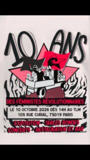 ❤️‍🔥 On fête nos 10 ans : bloquez la date ! 

❤️‍🔥 Venez passer la journée avec nous pour discuter de féminisme et de révolution, découvrir l’histoire du collectif et construire des perspectives, et aussi faire la fête ! 

❤️‍🔥 On vous dévoile le programme détaillé des tables rondes et de la soirée ce week-end, restez branché•es ! 

#feminisme #revolution