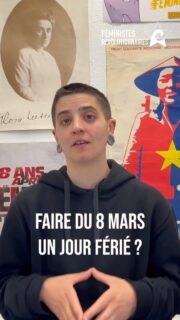 💥Faire du 8 mars un jour férié ? On t’explique pourquoi c’est vraiment PAS la meilleure idée !

💥En réponse à un certain nombre de responsables politiques qui, ces derniers jours, prétendent contribuer à la lutte féministe en rendant le 8 mars férié. 

#8mars #grevefeministe #feminisme #feministstrike